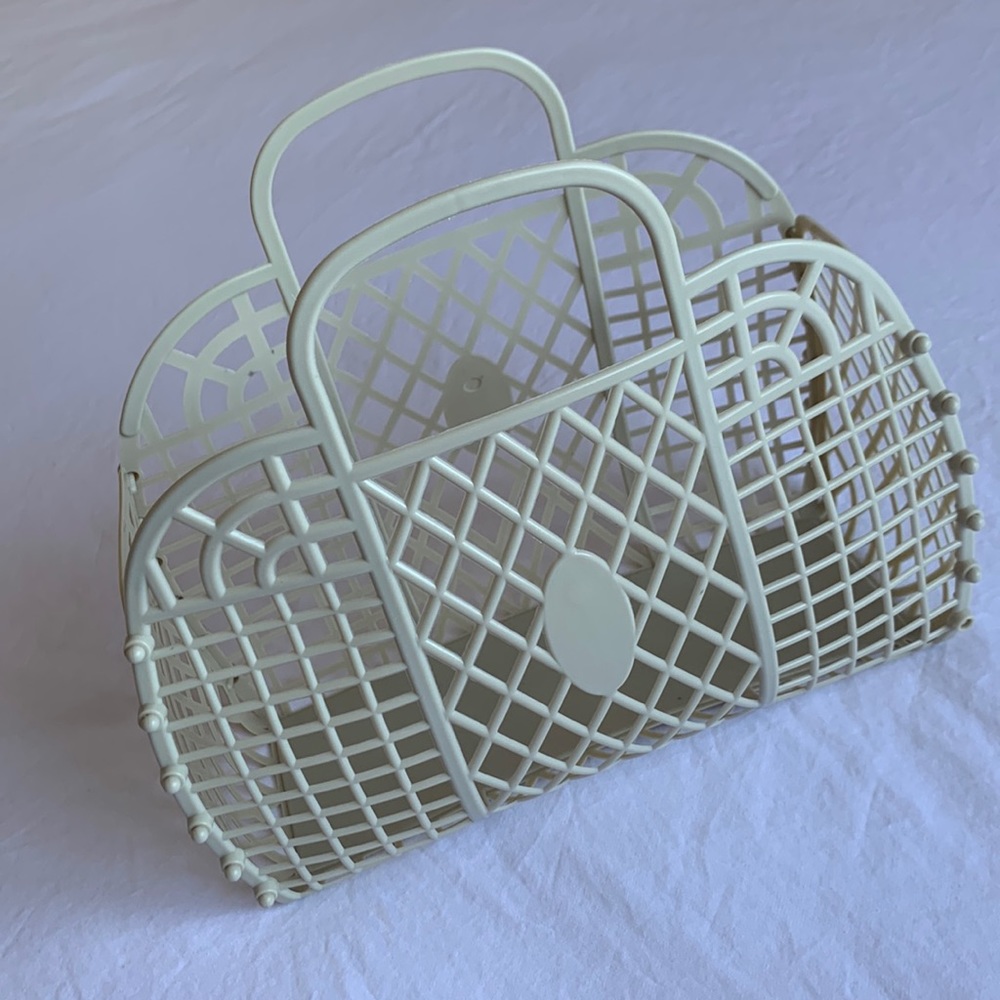 Small Jelly Bag Summer Beach Folds Flat Travel Tote Bridesmaid Bachelorette Gift